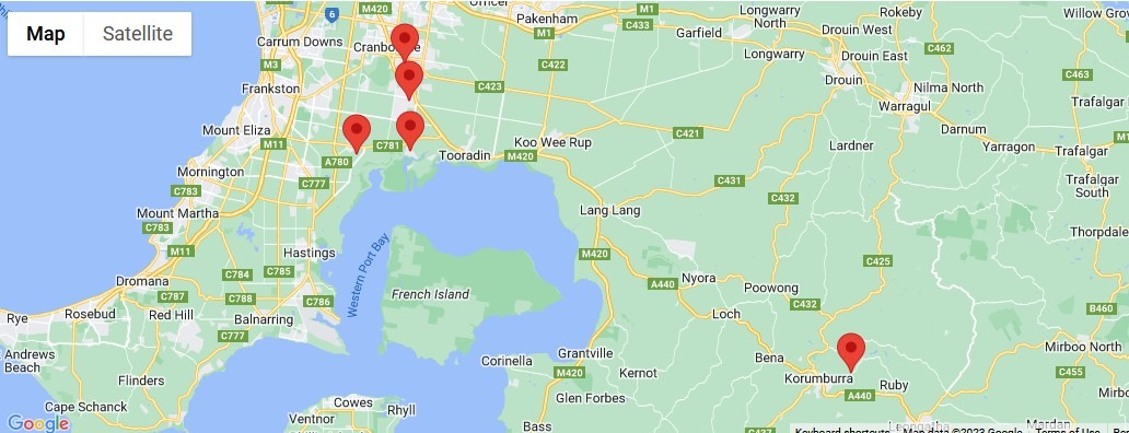 Aparies Map South Gippsland Hives
